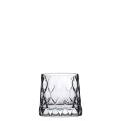 Γυάλινο Ποτήρι Σκαλιστό Χαμηλό, 30cl, φ9x8.5cm, LEAFY, PASABAHCE (τιμή για 6 τεμάχια) PAS.420194