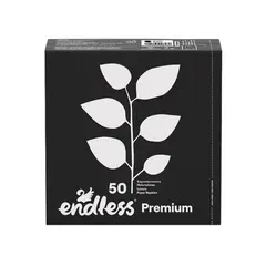 Πακέτο 50 Χαρτοπετσέτες Πολυτελείας 33x33 2φυλλες, μαύρες, (τιμή για 4 πακέτα) ENDLESS 1100330037