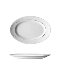 Πιατέλα Οβάλ 29cm, πορσελάνης, σειρά VEGA Silver, VAN KOTTLER Europe (τιμή για 6 τεμάχια) VEGA-S-OP-29