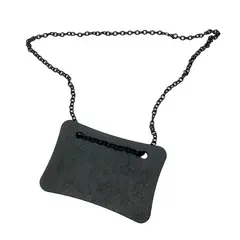 Ταμπελάκι/Μαυροπίνακας με αλυσίδα για δοχεία, 9.5x6.5cm VST-1015