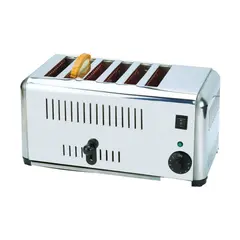 Επαγγελματική Φρυγανιέρα-Τοστιέρα, 6 Θέσεων, 2500W, ανοξείδωτη, KARAMCO ETS6A