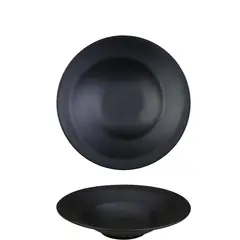 Πιάτο PASTA Βαθύ Μελαμίνης Φ25cm, Μαύρο, Servewell (τιμή για 6 τεμάχια) S-3068/BK