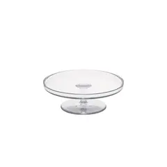 ​Βάση τουρτιέρας με πόδι, PC, φ29.6xΥ10cm, 726gr, διάφανη, MELO.TD11