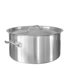 Χύτρα INOX βαθιά, με καπάκι, φ50xΥ30cm, (58Lt) SD15030