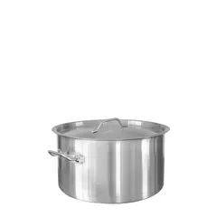 Χύτρα INOX ρηχή, με καπάκι, φ32xΥ22cm, (17Lt) SD13222