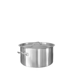 Χύτρα INOX βαθιά, με καπάκι, φ30xΥ20cm, (14Lt) SD13020