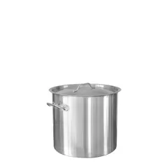 Μαρμίτα INOX, με καπάκι, φ25xΥ25cm, (12Lt) SD12525