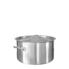 Χύτρα INOX βαθιά, με καπάκι, φ35xΥ24cm, (23Lt) SD13524