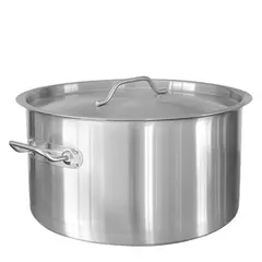 Χύτρα INOX βαθιά, με καπάκι, φ55xΥ35cm, (83Lt) SD15535