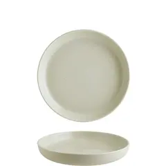 Πιάτο βαθύ πορσελάνης 24cm, με κάθετα πλαινά, Σειρά Ground, κρεμ, BONNA (τιμή για 6 τεμάχια) GRO24CK