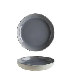 Πιάτο βαθύ πορσελάνης 23cm, με κάθετα πλαινά, Σειρά Craft, γκρι, BONNA (τιμή για 6 τεμάχια) GRSCRA23CK