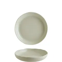 Πιάτο βαθύ πορσελάνης 23cm, με κάθετα πλαινά, Σειρά Craft, κρεμ, BONNA (τιμή για 6 τεμάχια) CRA23CK