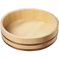 Ξύλινο δοχείο HANGIRI, φ54xΥ14/5cm, από κυπαρίσσι Sawara, made in Japan NISHAN7