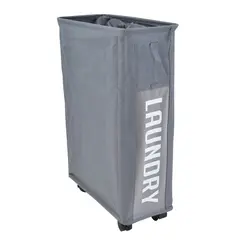 ΚΑΛΑΘΙ ΑΠΛΥΤΩΝ 40x19x60cm ΥΦΑΣΜΑΤΙΝΟ ΓΚΡΙ 40L ANKOR  805075