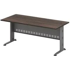 Z.EO982,1 COMPACT Γραφείο Απόχρωση Γκρι - Σκούρο Καρυδί 180x80x75cm