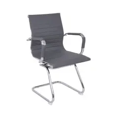 (MinQty) Z.EO277,3 Πολυθρόνα γραφείου PU σε χρώμα γκρι 54x59x95cm (Τιμή για 2 τεμάχια)