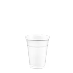 (Σετ 200 τεμ) Ποτήρι πλασικό Κρύσταλ φ8x9,5h 25cl, 2,4gr Νερού, Λευκό PP. LR-503/WH