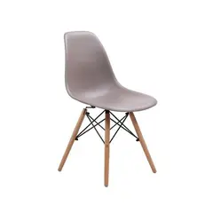 (MinQty) Z.EM123,9P ART Wood καρέκλα Ξύλο/PP Sand Beige (Τιμή για 4 τεμάχια)