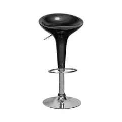 (MinQty) Z.E248,7 DISCO σκαμπώ BAR Χρώμιο/ABS Μαύρο (Τιμή για 2 τεμάχια)