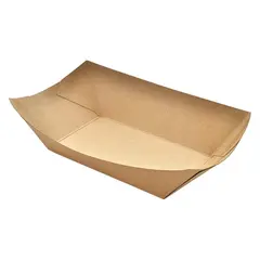 Χάρτινο σκαφάκι Kraft, 23oz, 22x16x5.5cm, μιας χρήσης (τιμή για 250 τεμάχια) 260-03-3001