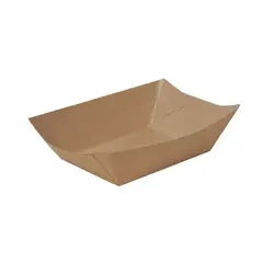 Χάρτινο σκαφάκι Kraft, 13.5x8.5x5cm, μιας χρήσης, ROIS Bros (τιμή για 200 τεμάχια) P012800/P009179