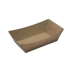 Χάρτινο σκαφάκι Kraft, 10.5x7x4cm, μιας χρήσης, ROIS Bros (τιμή για 200 τεμάχια) P012802/P005272