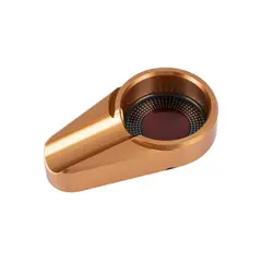 ​ Σταχτοδοχείο πούρων από κράμα αλουμινίου, 12x6.8x2.5cm, 237gr, χρυσαφί BR5672