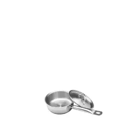 Κατσαρόλα INOX βαθιά, με καπάκι & 1 χερούλι, φ18xΥ11cm, (3Lt) SD21811