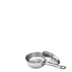 Κατσαρόλα INOX βαθιά, με καπάκι & 1 χερούλι, φ20xΥ12,5cm, (4Lt) SD22013