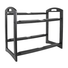 Ξύλινο Σταντ Μπουφέ 2 επιπέδων για κουτιά GN1/1, 56.2x29.3x49.3cm, Black Lacquer, SELECT CONCEPT BQ208B