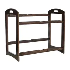 Ξύλινο Σταντ Μπουφέ 2 επιπέδων για κουτιά GN1/1, 56.2x29.3x49.3cm, Havana Black, SELECT CONCEPT BQ208H