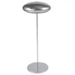 Επιτραπέζιο φωτιστικό LED, NUVOLA, φ12x31cm, Mirror Steel, επαναφορτιζόμενο, αλουμινίου, Broggi 4110517001