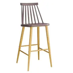 (MinQty) Z.EM153,9 LAVIDA σκαμπώ BAR Μεταλλικό Φυσικό/PP Sand Beige 43x49x107cm (Τιμή για 2 τεμάχια)