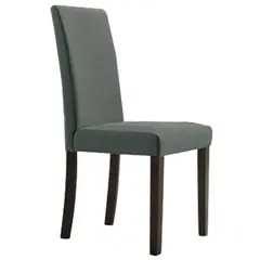 (MinQty) Z.E801,2 OPTIMAL Καρέκλα Green Walnut/Ύφασμα Γκρι 43x54x93cm (Τιμή για 2 τεμάχια)