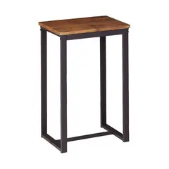 (MinQty) Z.EM9795,Β HENRY Σκαμπώ BAR Μεταλλικό Σκούρο Καφέ /Καρυδί 40x30x60cm (Τιμή για 4 τεμάχια)