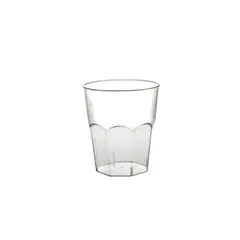 Πλαστικό ποτήρι σφηνάκι PS μίας χρήσης 5cl διαφανές Φ4,6x5,3cm (Σετ 100 τεμ.) 2767-21