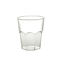 Πλαστικό ποτήρι PS μίας χρήσης 33cl διαφανές Φ8,5cm x 9,6 ​ύψος (Τιμή για 20 τεμάχια) 2875-21