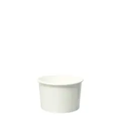 Κύπελο Παγωτού Χάρτινο Λευκό 8oz, 240ml, για 2 μπάλες Διαστάσεις: Φ9x6,7cm (τιμή για 100 τεμάχια) CPW-8OZ