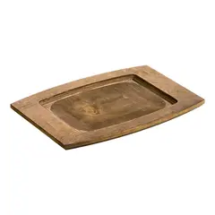 ​Ξύλινη βάση (χρώμα καρυδί) για Πλάκα Μαντεμένια 35x24.9xΥ1.7cm, Lodge USA LODGE.UCPU