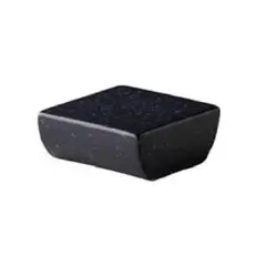 Πιάτο (τετράγωνο) Πορσελάνης, 7x7xΥ3cm, Σειρά ShApes, μαύρο, Q AUTHENTIC (τιμή για 12 Τεμάχια) QU35040