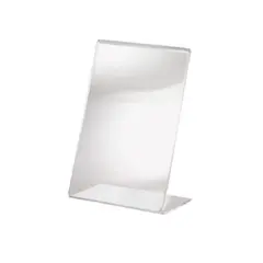 Θήκη Plexi Glass μίας όψης (σχήμα L), 9xΥ13cm (A6) (τιμή για 4 τεμάχια) PGTS-0913