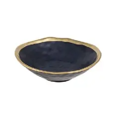 Μπωλ πορσελάνης, φ13xΥ3.5cm, 150ml, Σειρά Golden Black, TBS Spain (τιμή για 6 τεμάχια) TBS.91113