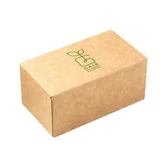 Χάρτινο κουτί Double Burger, 21x12.5x10cm, μιας χρήσης, Plastic Free, GAIA (τιμή για 100 τεμάχια) P12916