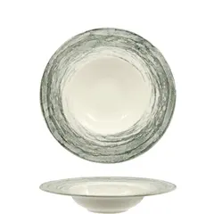 Πιάτο πορσελάνης Pasta/Ζυμαρικών φ27.5cm, σειρά Focus Grey, Lioness (τιμή για 6 τεμάχια) LION.17475