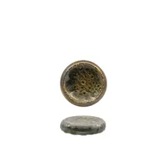 Πιάτο πορσελάνης υπερυψωμένο, φ12cm, Σειρά MATHERIA, πράσινο, Lioness (τιμή για 6 τεμάχια) LION.17467