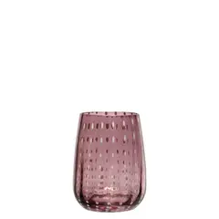 Ποτήρι γυάλινο, φ7.5xΥ10.5cm (36cl), σειρά Perlage (DNA color), ροζ, Allefors (τιμή για 6 τεμάχια)PERLAGE-DOF36CL/PK