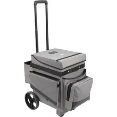 Τροχήλατο Καρότσι/Βαλιτσάκι Καμαριέρας, τροχοί φ20cm, Room service, 67x47x108cm, γκρι, TTS Cleaning TTS.0HK03890