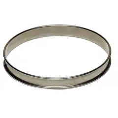 Τσέρκι τάρτας INOX παχους 0.4mm, φ10xΥ2.7cm, σειρά GOBEL, Louis Tellier  (τιμή για 6 τεμάχια) LT.834940