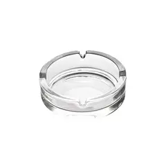 Σταχτοδοχείο γυάλινο, στρογγυλό, λείο, 10.5xΥ3.2cm (τιμή για 12 τεμάχια) G1019