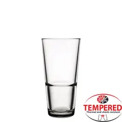 ​Γυάλινο Ποτήρι Ψηλό, 37.6cl, στοιβαζόμενο, φ7.9x15.5cm, Tempered, GRANDE, PASABAHCE (τιμή για 12 τεμάχια) PAS.52112